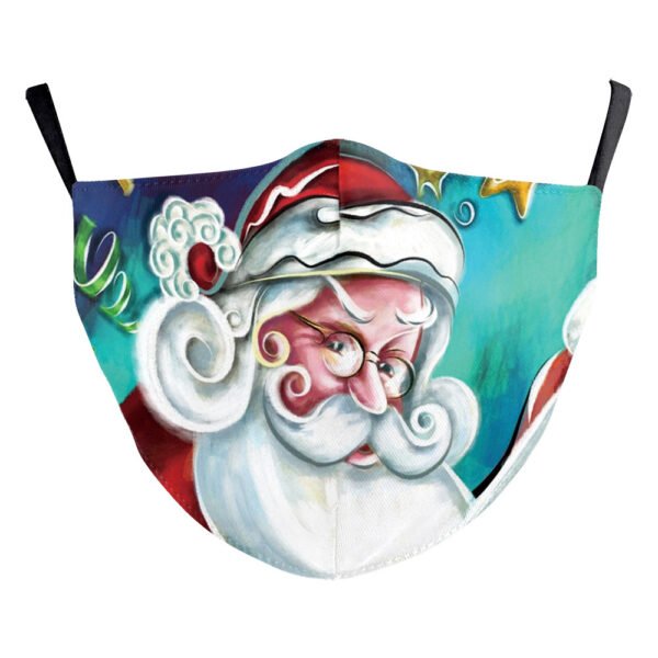 Christmas Tree Digital Printing Double Layer Dustproof Mask - Image 9