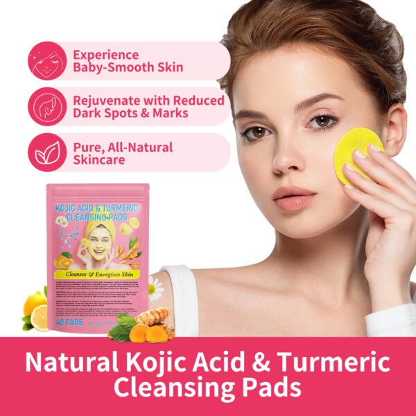 Turmeric Cleansing Pad Compressed Turmeric Kojic Acid - Image 7