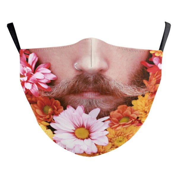 Santa Claus Digital Printing Double Layer Dustproof Mask - Image 8