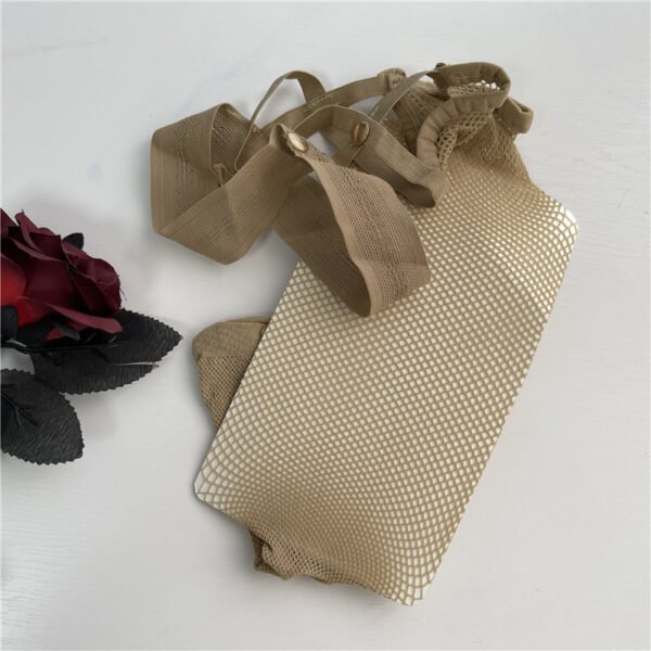 Rivet Knee Socks Female Hollow Fishnet Socks - Image 7
