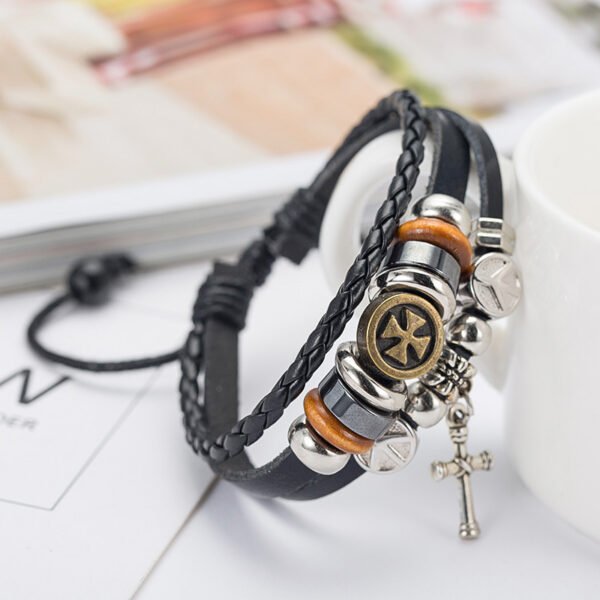 Retro Alloy Cross Bracelet Personality Men And Women - Image 5