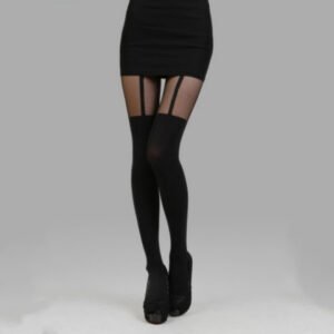 Street Sling Fake Thigh High Stitching Stockings