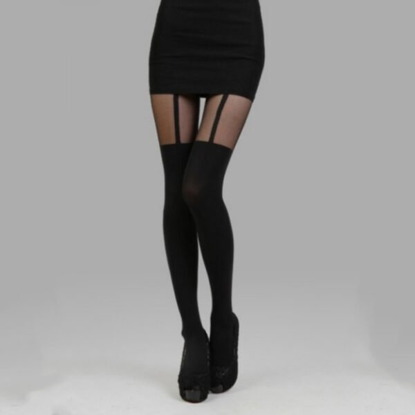 Street Sling Fake Thigh High Stitching Stockings
