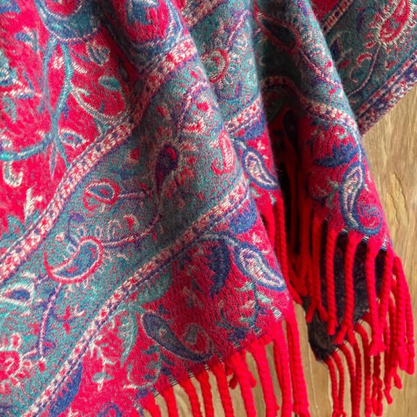 Artificial Cashmere Scarf Women's Ethnic Style Shawl Cape - Image 4