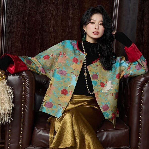 New Chinese Style Elegant High-grade Top Jacquard Jackets - Image 4