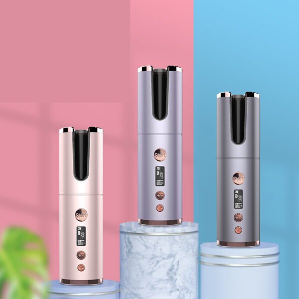 Wireless Rechargeable Curling Iron Electric Hair Curler Fully Automatic Rotating Portable Hairdresser - Image 2