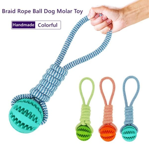 Treat Dispensing Dog Ball – Rubber & Bite-Resistant - Image 2