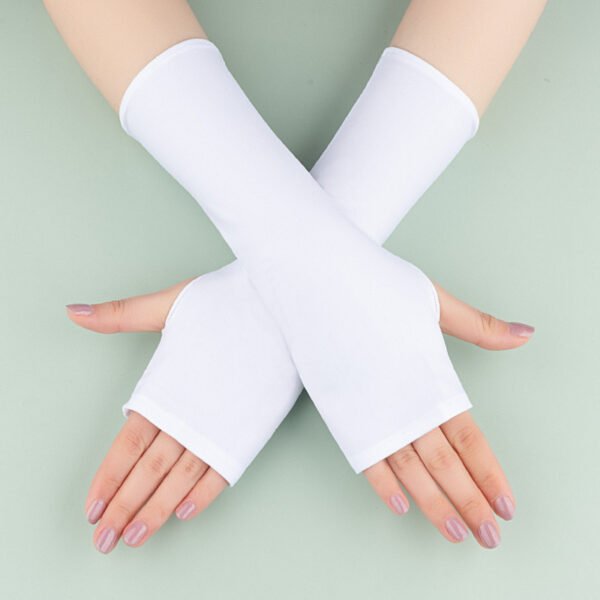 Summer Cool Long Half Finger Sun Protection Oversleeve - Image 10