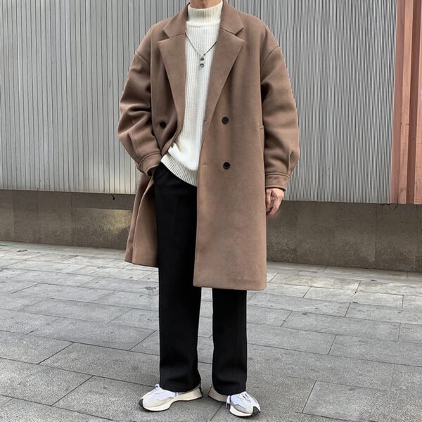 Loose And Thickened Long Coat - Image 3