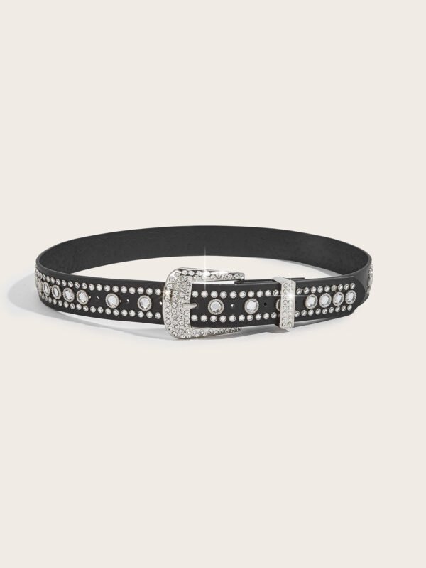 Punk Rivet Rhinestone Hip Hop Belt - Image 4