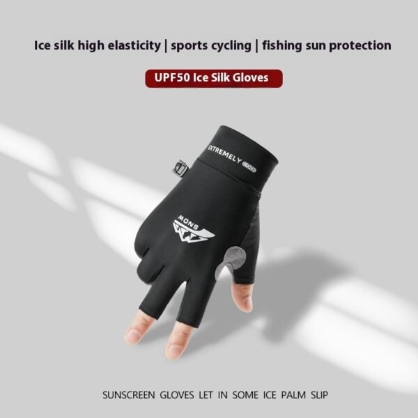 Sun Protection Gloves Summer Ice Silk Touch Screen UV Protection - Image 4