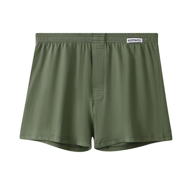 Loose Breathable Plus Size Men's Underwear Solid Color Boxers - Image 5