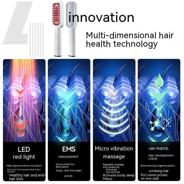 Electric Scalp Medicine Supplying Device Hair Brush Hair Care Medicine Supplying Comb - Image 3