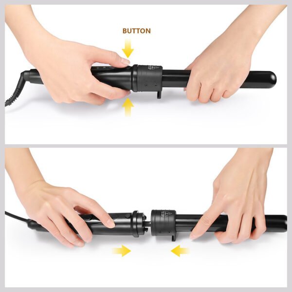 Hair Curler Hair Curler For Curling Or Straightening Multi-function LED Multi-gear Temperature Adjustment 6 In 1 Hair Curler - Image 4