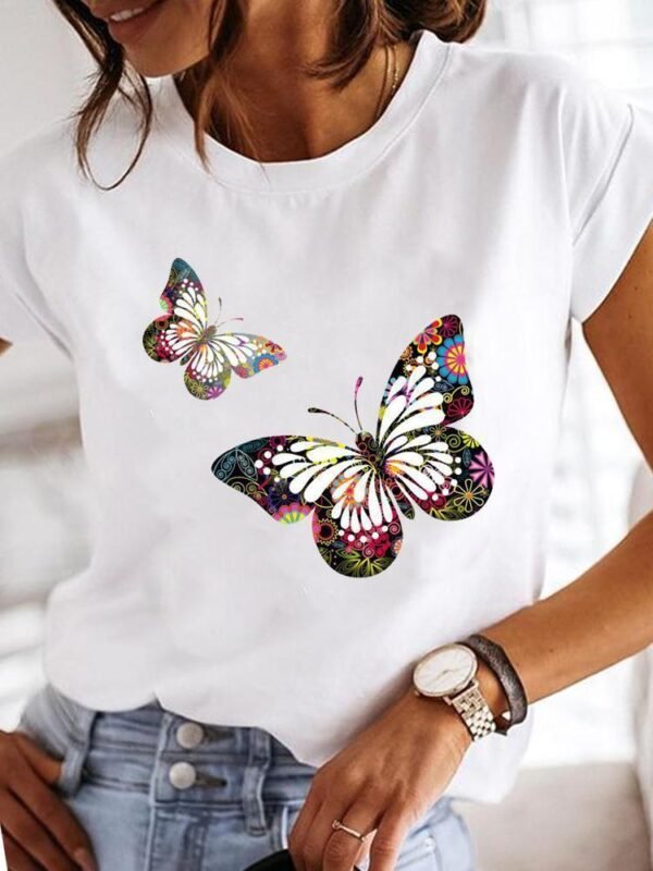 T-shirt AliExpress Amazon Independent Station Women's Short Sleeve - Image 4