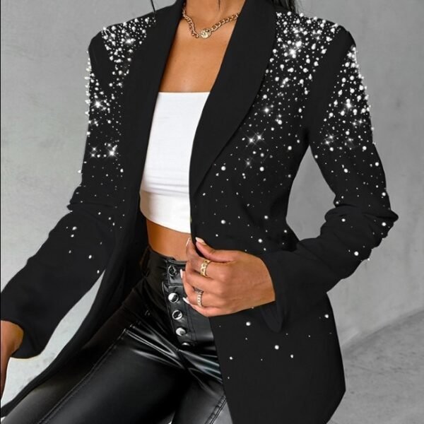 Fashion Casual Bubble Beads Small Suit Women's Clothing - Image 2