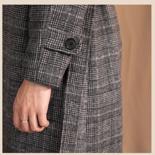 Men's Wool Warm Mid-length Coat - Image 6