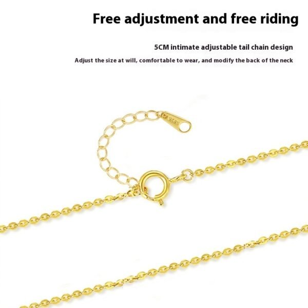 Original Design High-grade Fashion All-match 925 Necklace Lily Necklace - Image 3