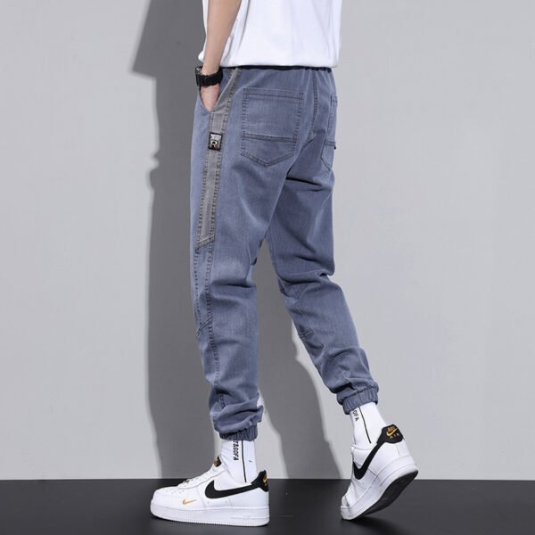 Men's Spring Fashion Brand Loose Tappered Jeans Fashion Stretch - Image 3