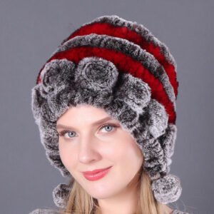 Warm Thickened Earflaps Fur Rex Rabbit Fur Hat