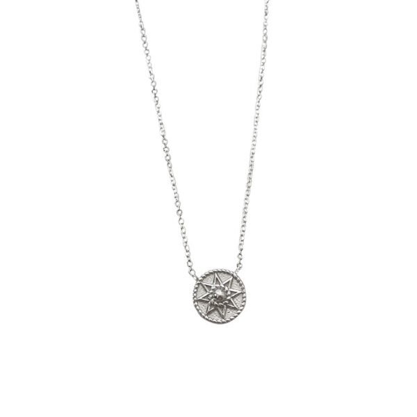 Japanese And Korean S925 Sterling Silver Six-pointed Star Necklace Female Niche - Image 4