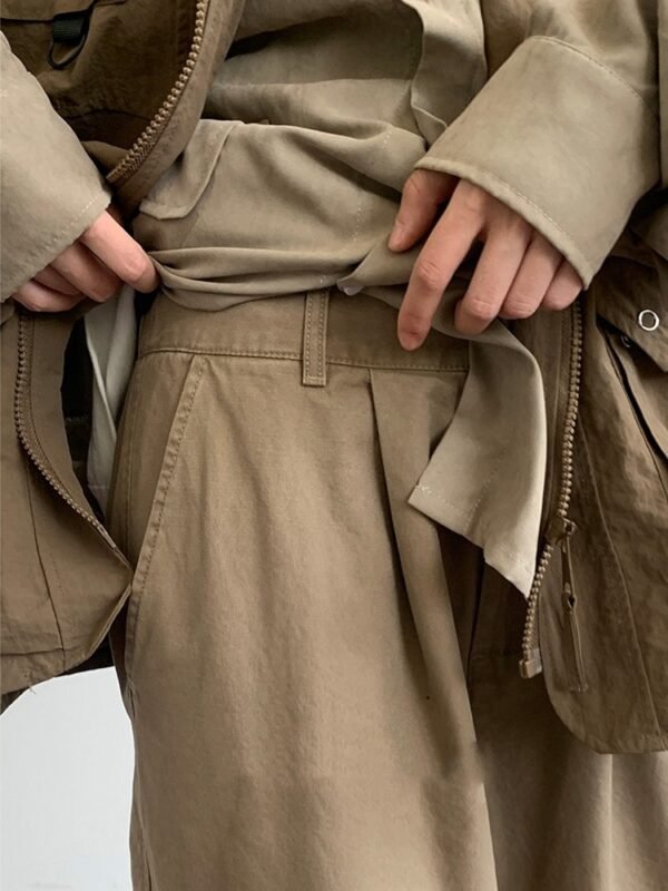 Vintage Wide Leg Basic Workwear Pants - Image 2