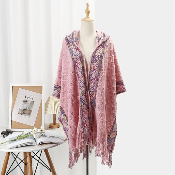 Casual Versatile Personality Border Dark Pattern Shawl Scarf - Image 7