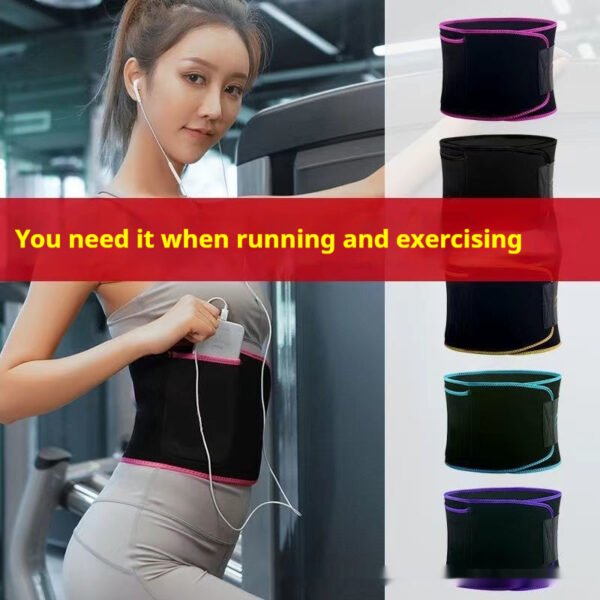 Sports Fitness Waist Support Squat Running Training Violently Sweat Belt - Image 4