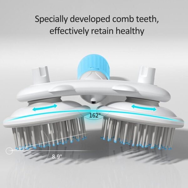 Double-Headed Pet Brush with Negative Ion & Self-Cleaning - Image 7