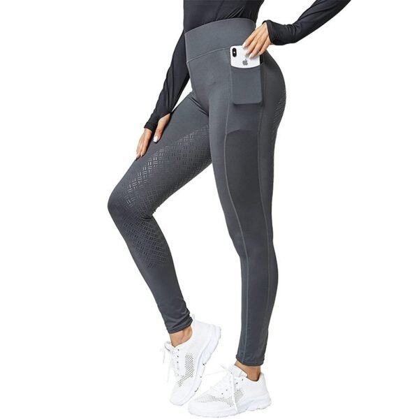 Women's Equestrian Epoxy Non-slip Tights - Image 4