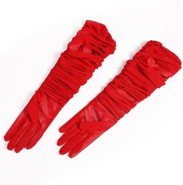 Women's Elegant Long Opera Gloves Mesh Gauze - Image 3