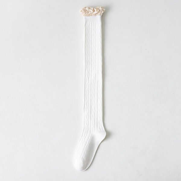 Japanese Lengthened Vertical Bar Twist Stockings - Image 6
