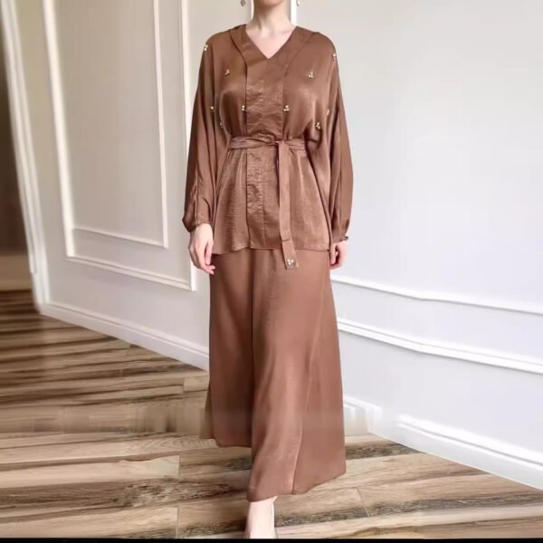 Lace-up Waist Fishtail Sheath Suit - Image 2