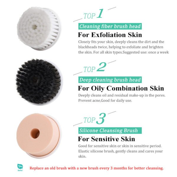 Rotary face washer electric cleaning brush - Image 3