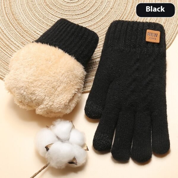 Winter Women's Double Layer Fleece-lined Thickened Cold Protection Warm Cycling - Image 7