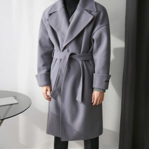Trendy Gentleman's Wool Thickened Men's Coat