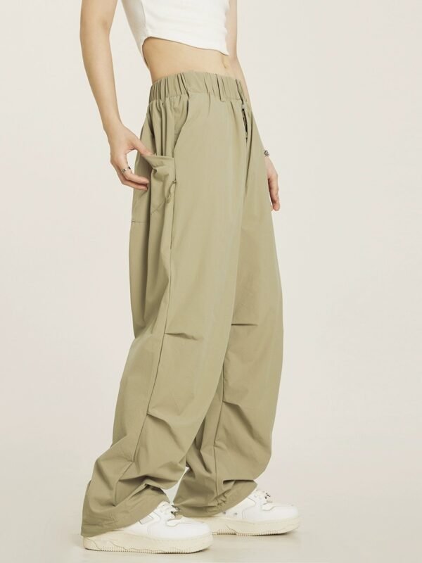 Vintage Pleated Parachute Pants Cargo Pants - Image 5