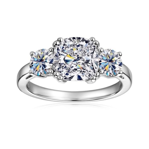 Moissanite Ring Women's S925 Sterling Silver - Image 5