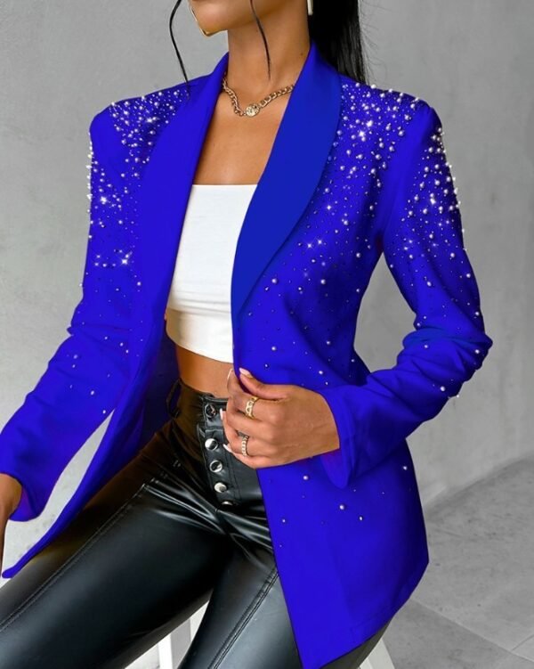 Fashion Casual Bubble Beads Small Suit Women's Clothing - Image 7