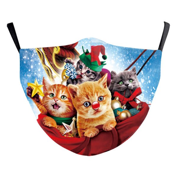 Christmas Funny Digital Printing Double-layer Dust Mask - Image 6