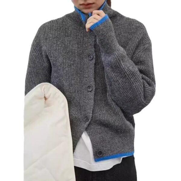 Turtleneck Sweater Coat Female Loose Temperament Casual Sweater - Image 5