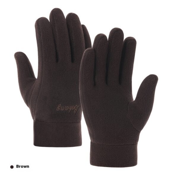 Autumn And Winter Warm Polar Fleece Gloves Riding Thick Fashion - Image 6