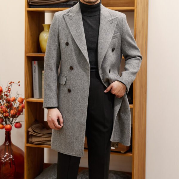 Italian Autumn And Winter Bar MACN Warm Wool Overcoat - Image 2