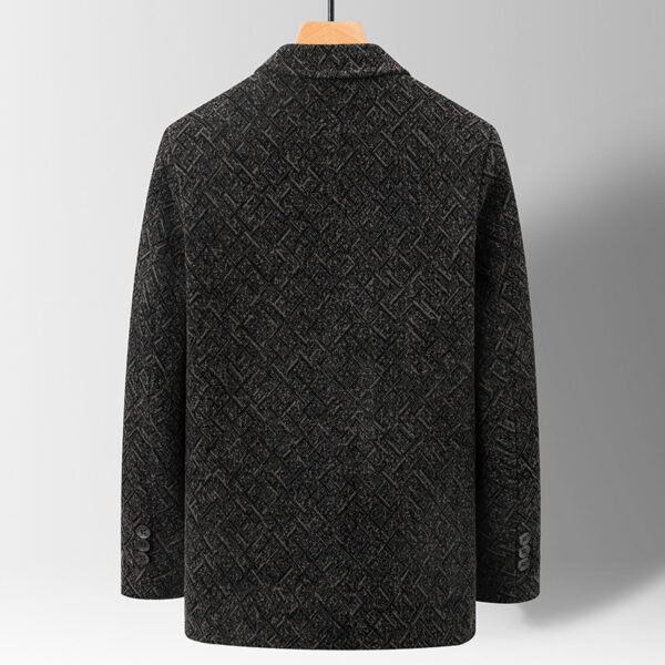 Chenille Casual Simple Suit Jacket For Men - Image 3