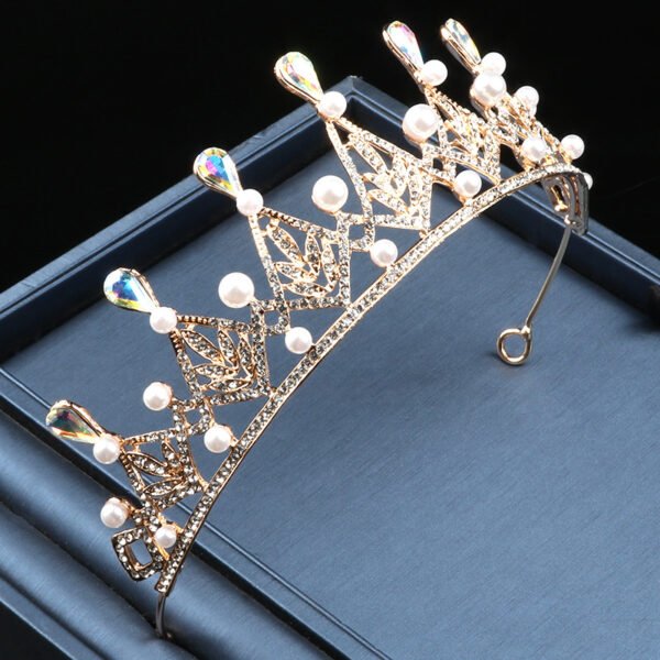 Atmospheric Imitation Pearl Crown Bride Princess Wedding - Image 4