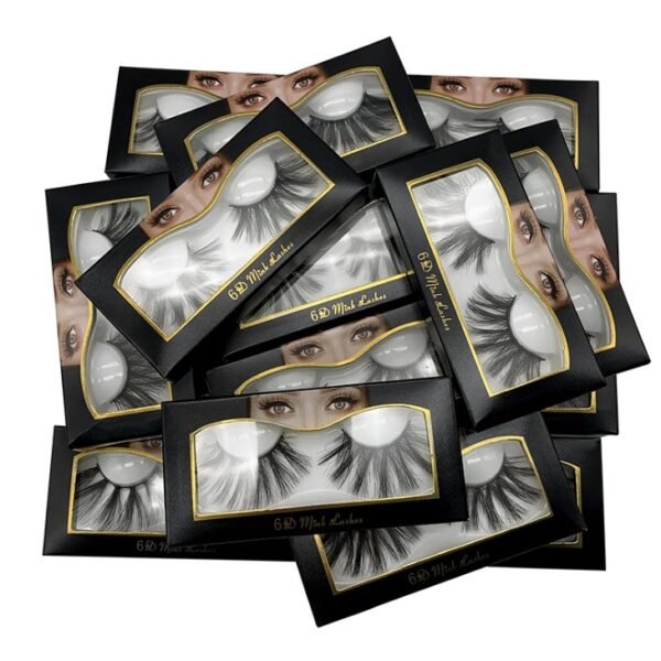 Nethong 25mm mink false eye lashes 6D three-dimensional messy cross-eye lashes Europe and the United States cross-border for eye lashes - Image 4