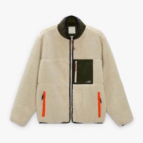 Men's Autumn And Winter Stitching Fleece Jacket Coat - Image 3