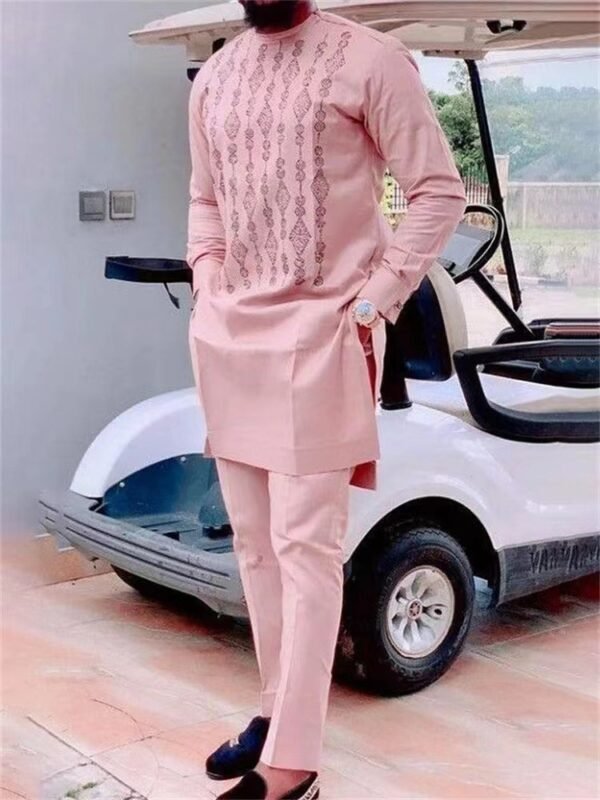 Suit African Ethnic Print Casual Men - Image 4