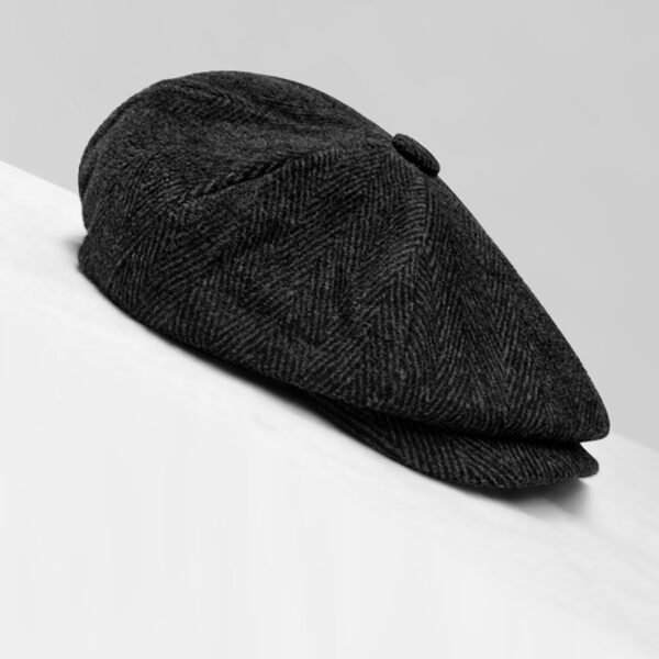 Warm All-Match Octagonal Cap Men's Big Head Cap - Image 2