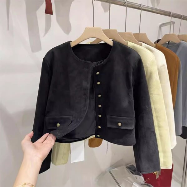 Outerwear Fashion Jacket Leather Coat - Image 2